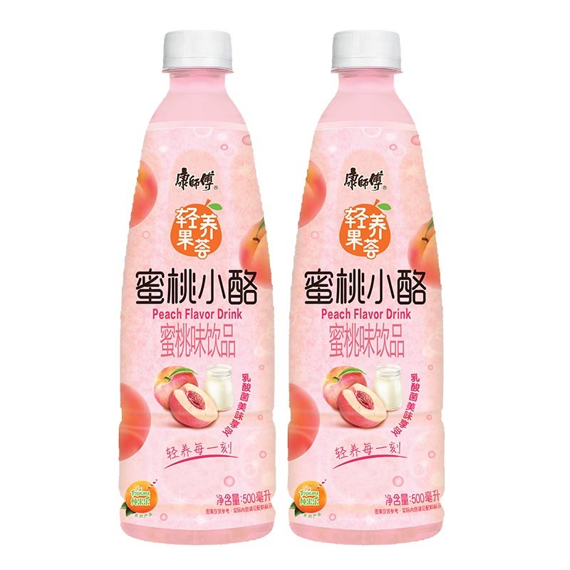 康师傅 蜜桃小酪 风味果汁饮料 500ml